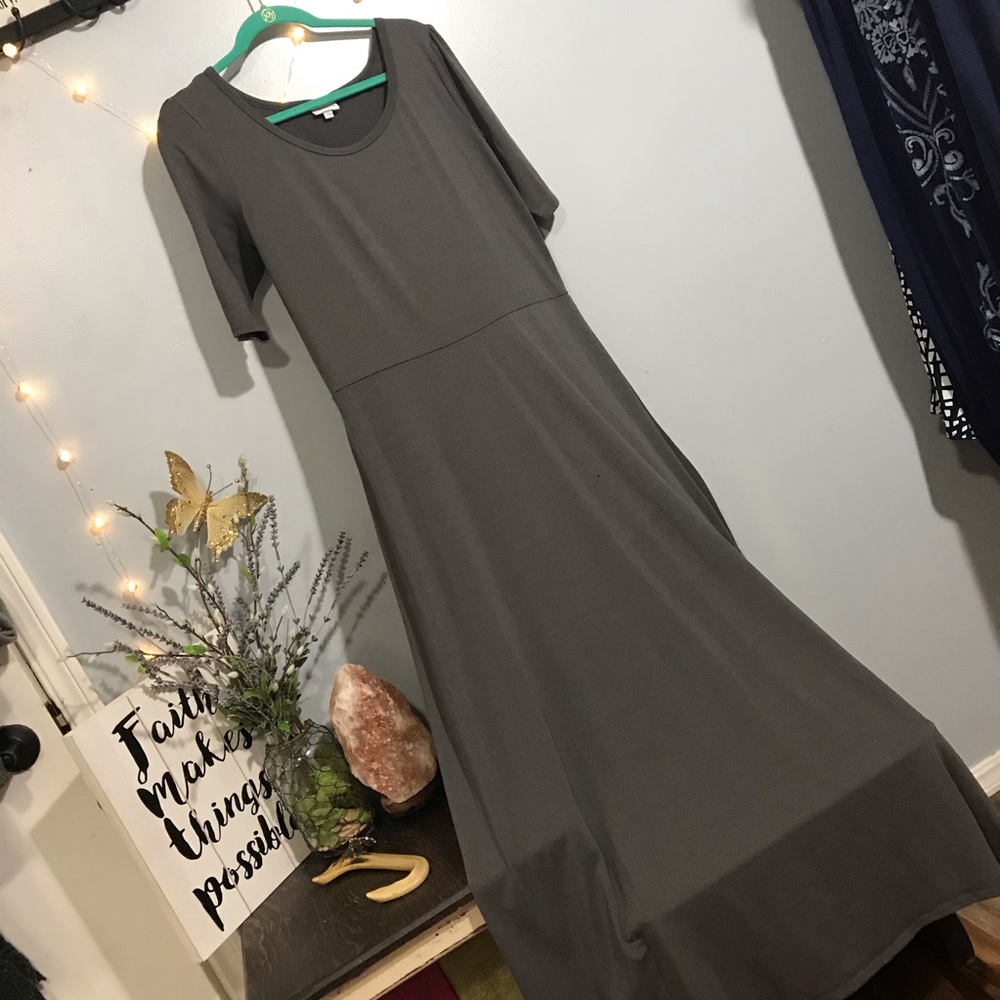 Gray LuLaRoe 2X maxi length